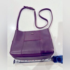 Portland Leather Charlotte Crossbody in Plum